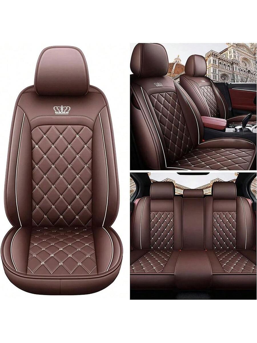 PU Leather Car Seat Cover Fron - огляд і ціна Leather Car Seat Covers Full Set Universal
