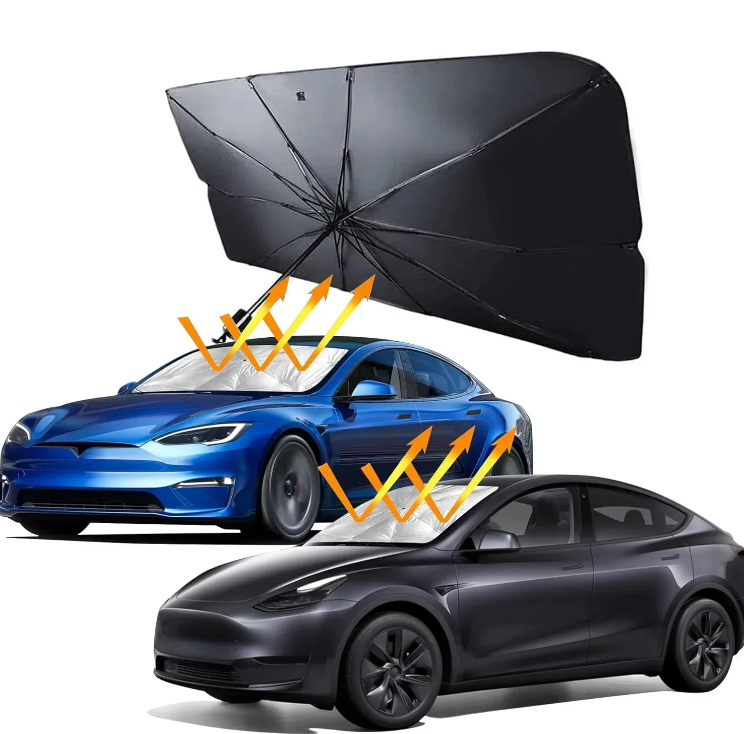 Car Umbrella Sunshade Windshie - огляд і ціна Car Sunshade Windshield Umbrella Foldable