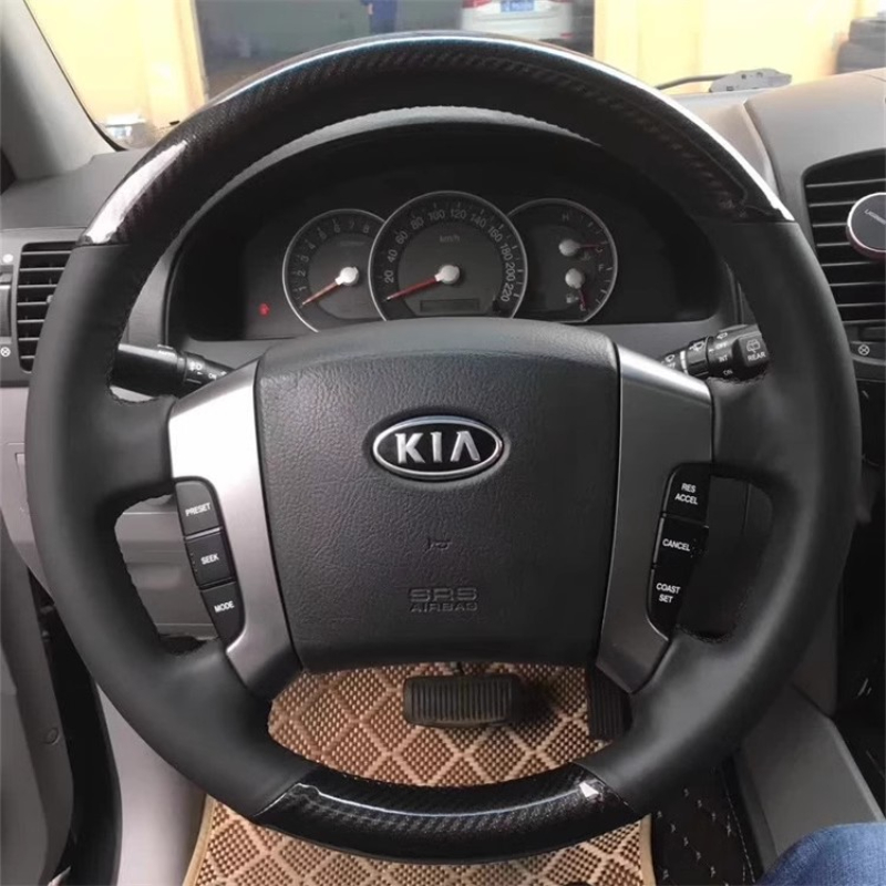 For Kia Sorento 2003-2009 Hand - огляд і ціна Car Steering Wheel Cover Anti Slip Breathable
