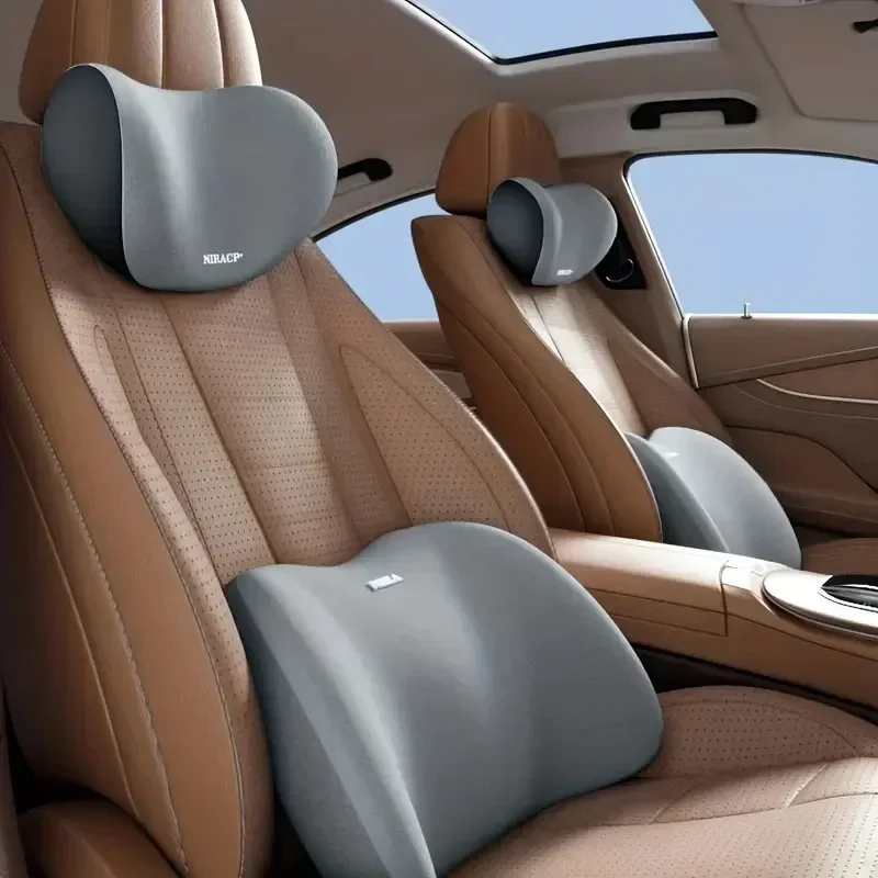 Car Neck Pillow Protector Memo - огляд і ціна Memory Foam Car Neck Pillow Lumbar Support