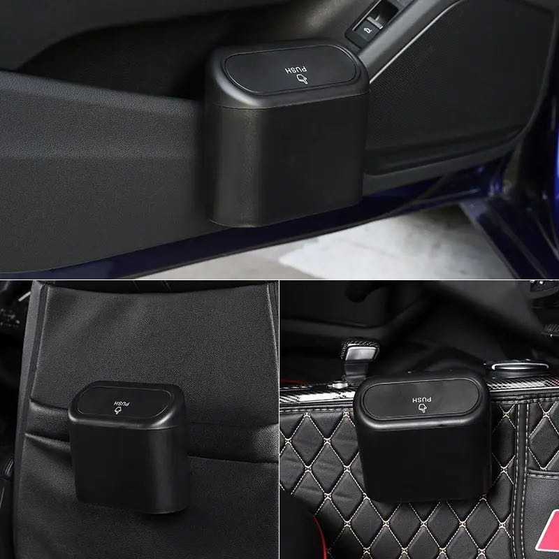 Wholesale Portable Plastic Car - огляд і ціна Waterproof Car Trash Can With Lid