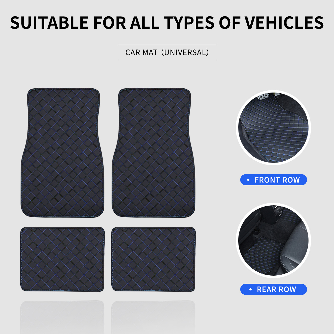 Car Floor Mats Full Set Univer - огляд і ціна Car Floor Mats Universal Waterproof Leather
