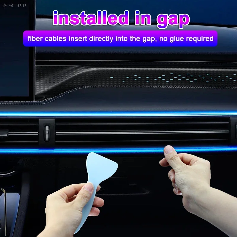 1/2/3/4/5M RGB Car Interior Am - огляд і ціна Led Ambient Interior Car Lights App Control