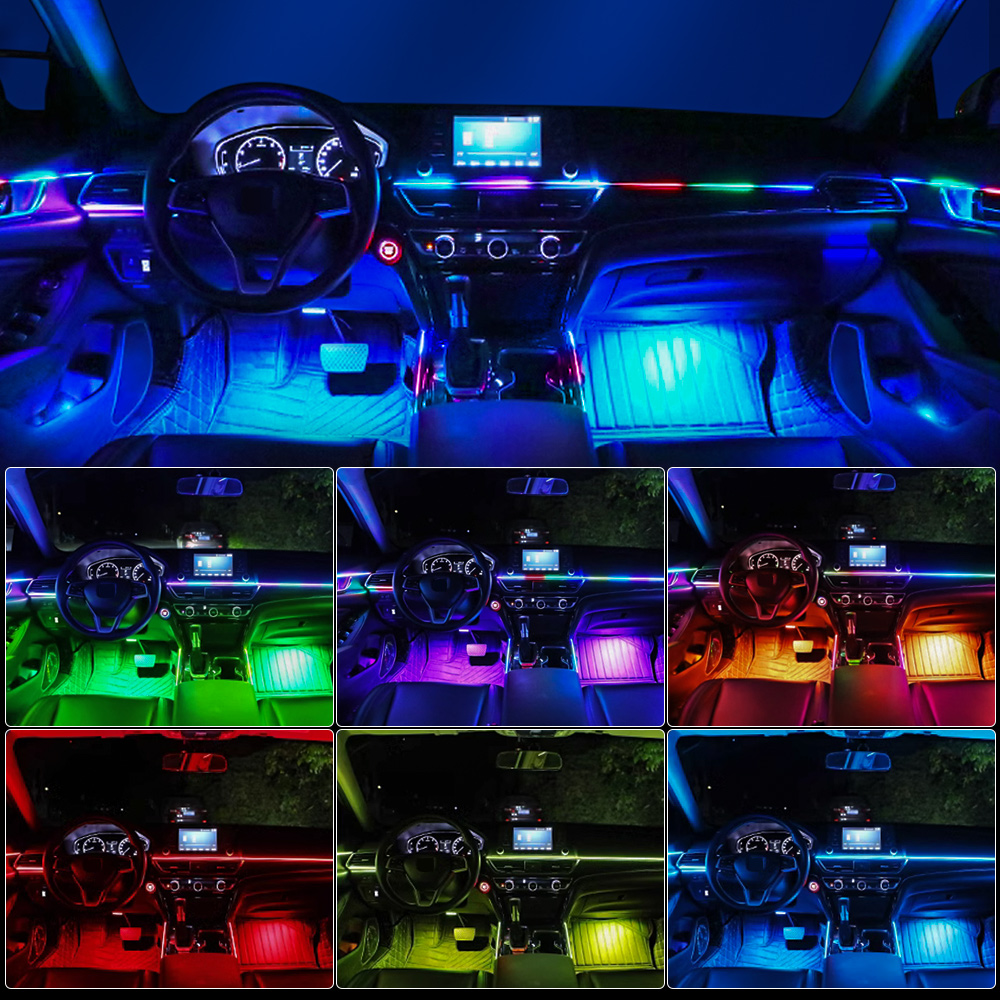 6/10/14/18 in 1 Car Ambient Li - огляд і ціна Led Ambient Interior Car Lights App Control