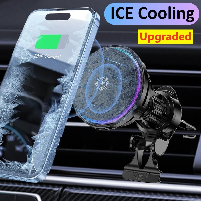 Ice Cooling Magnetic Wireless  - огляд і ціна Wireless Car Charger Mount Fast Charging