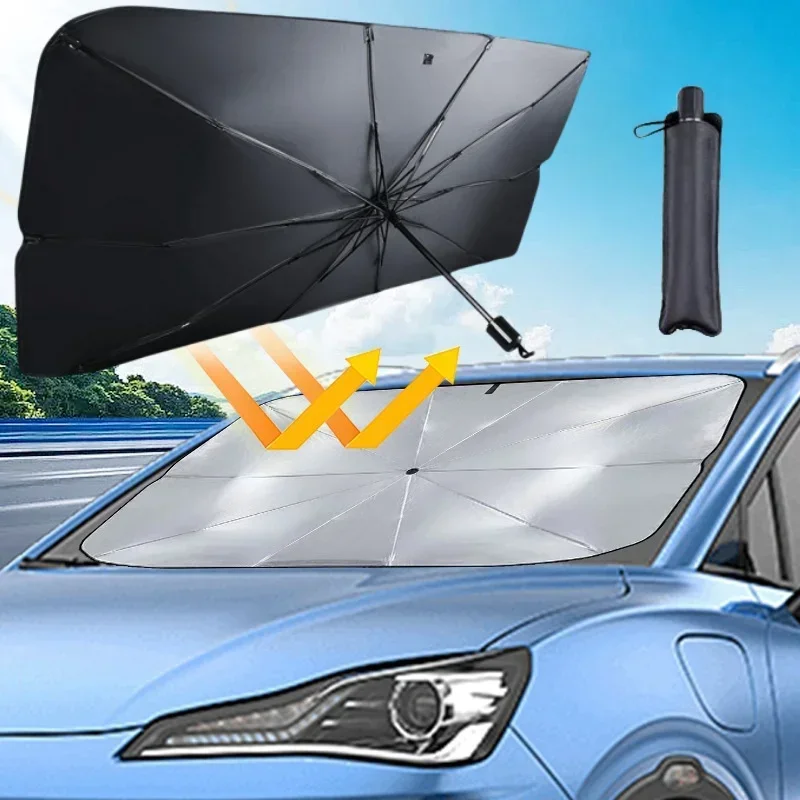 Car Windshield Sun Shade, Fold - огляд і ціна Car Sunshade Windshield Umbrella Foldable