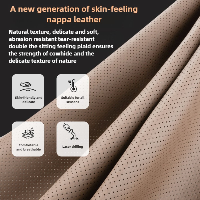 Soft Nappa Leather Car Seat Co - огляд і ціна Leather Car Seat Covers Full Set Universal