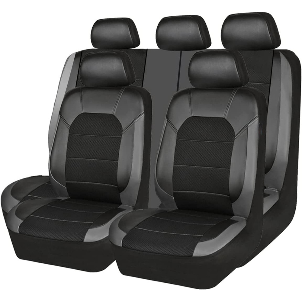 9 Pieces/set Car Seat Cover Ca - огляд і ціна Leather Car Seat Covers Full Set Universal