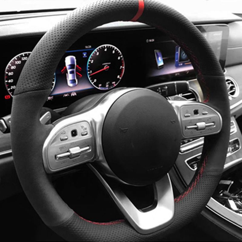 Anti-Slip  Black Suede Braid C - огляд і ціна Car Steering Wheel Cover Anti Slip Breathable