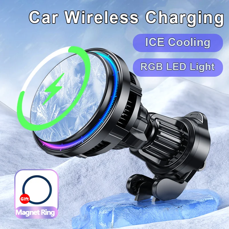 ice Cooling Magnetic Wireless  - огляд і ціна Wireless Car Charger Mount Fast Charging