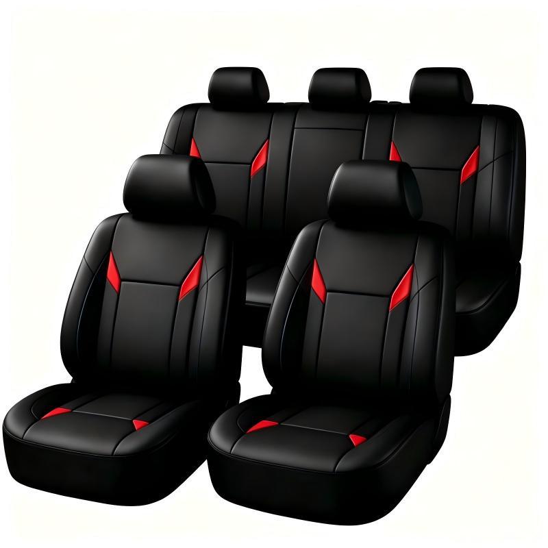 Universal Fit PU Leather Car S - огляд і ціна Leather Car Seat Covers Full Set Universal
