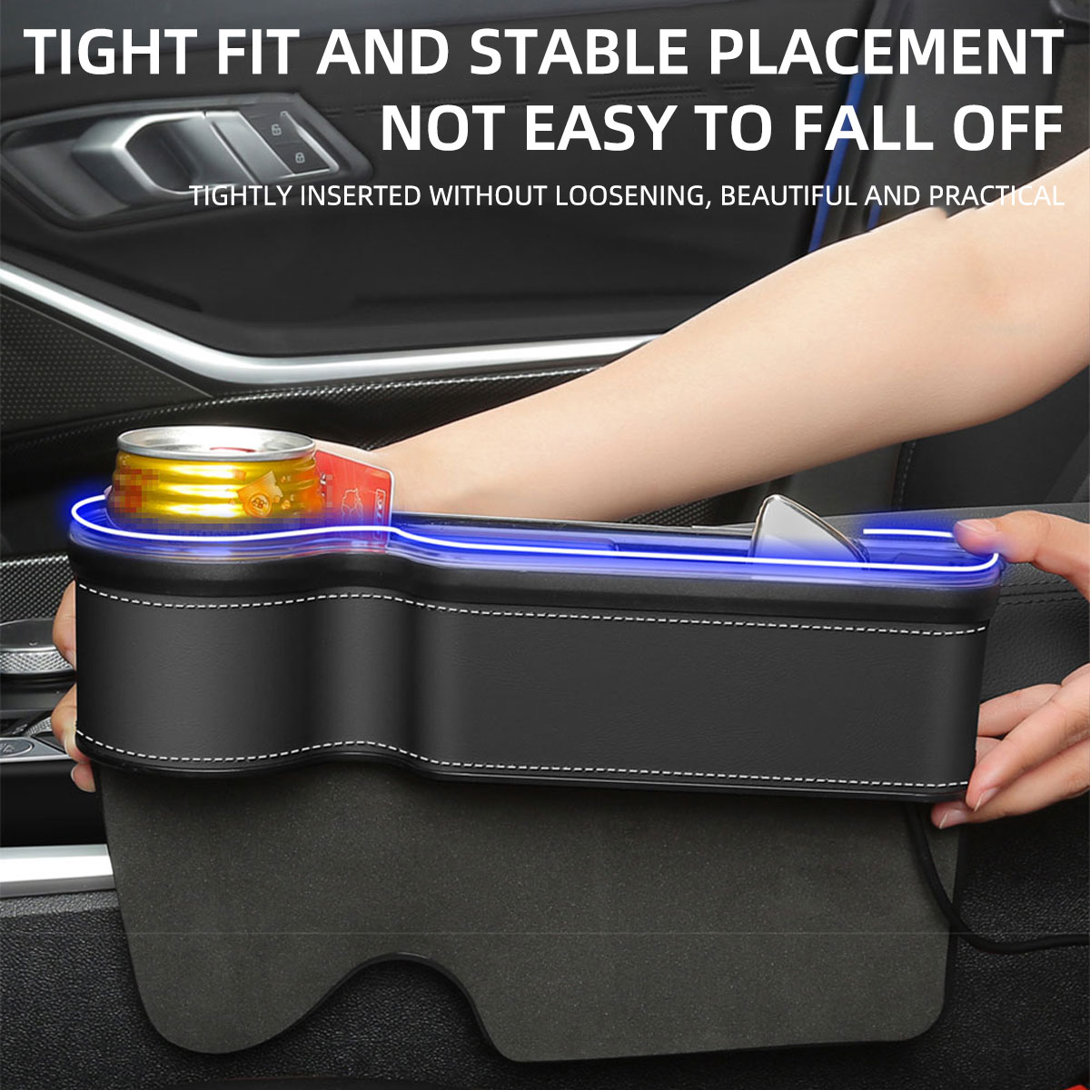 Car Seat Gap Filler Cup Holder - огляд і ціна Seat Gap Filler Organizer With Usb Charger