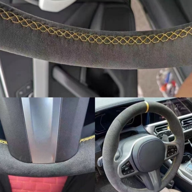 Customiz Anti-Slip Leather Sue - огляд і ціна Car Steering Wheel Cover Anti Slip Breathable