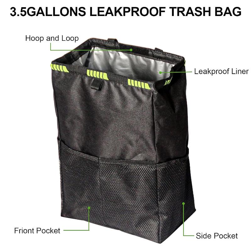 Car Trash Can No Drilling Requ - огляд і ціна Waterproof Car Trash Can With Lid