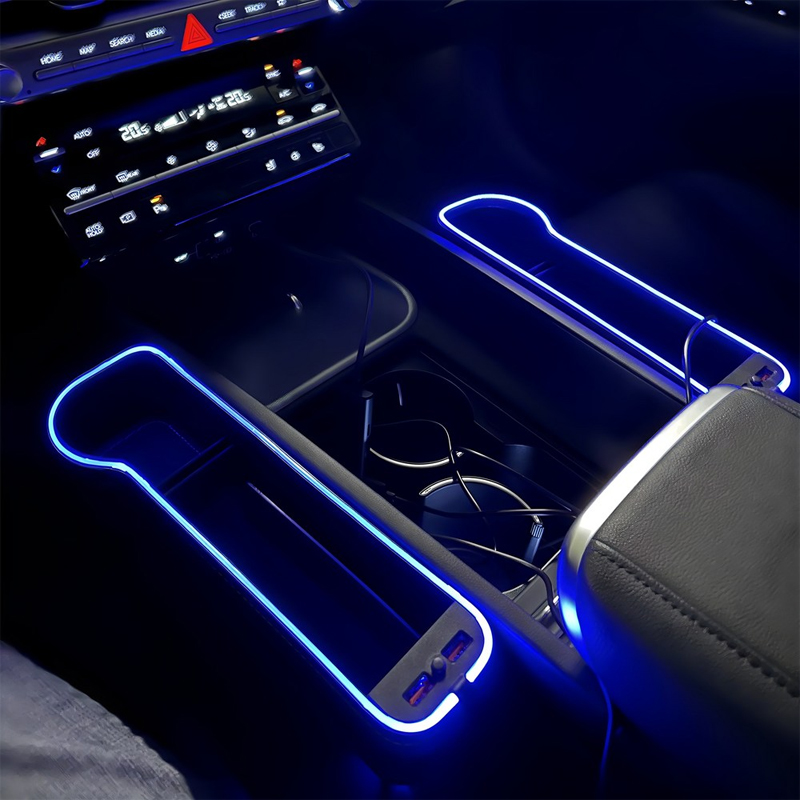 LED Car Seat Crevice Storage B - огляд і ціна Seat Gap Filler Organizer With Usb Charger