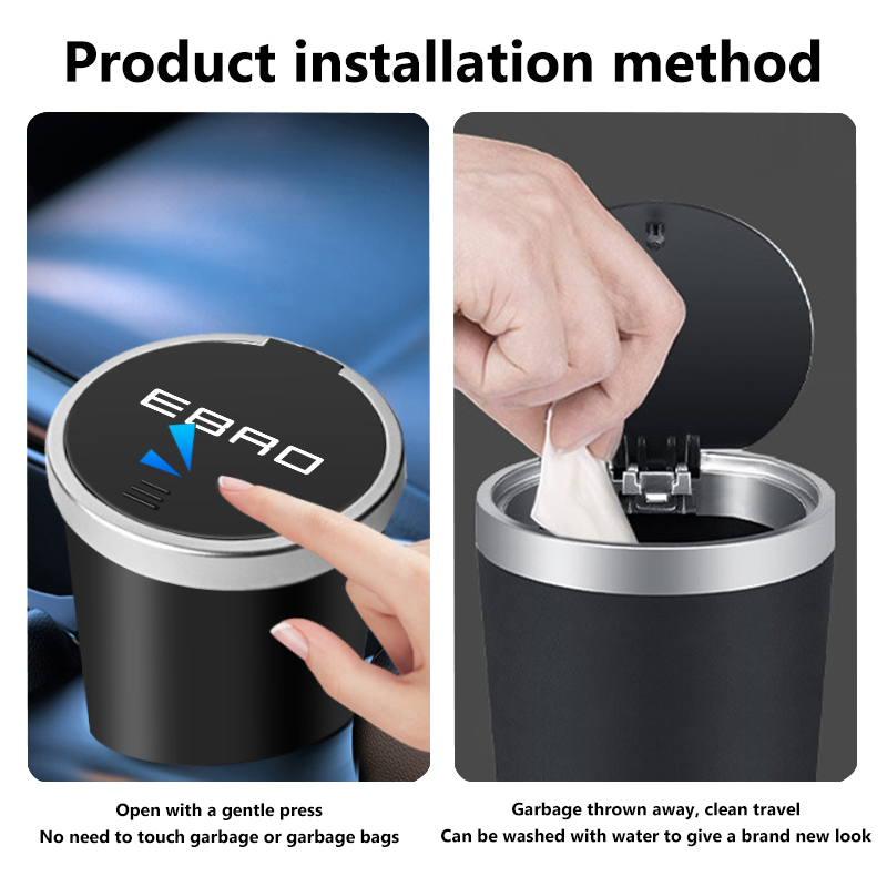 Car Trash Can Mini Waterproof  - огляд і ціна Waterproof Car Trash Can With Lid