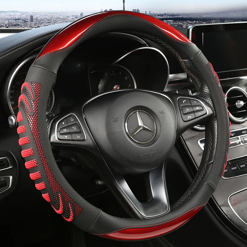Three-dimensional Honeycomb Ca - огляд і ціна Car Steering Wheel Cover Anti Slip Breathable