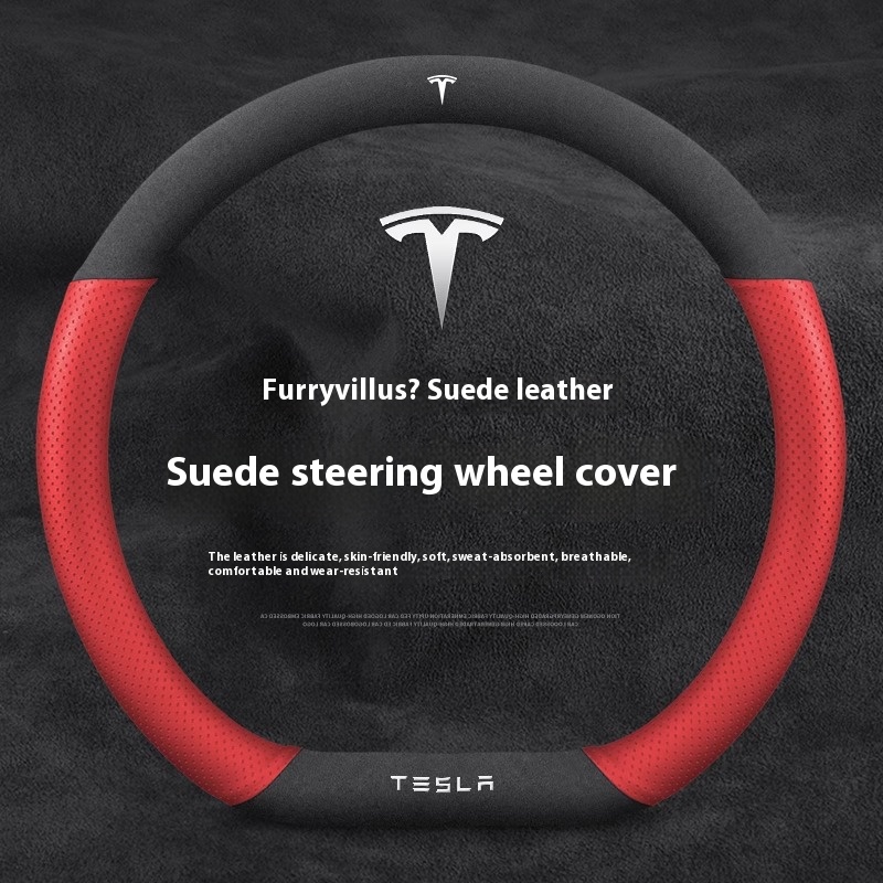 Suede Anti-slip Leather Car St - огляд і ціна Car Steering Wheel Cover Anti Slip Breathable