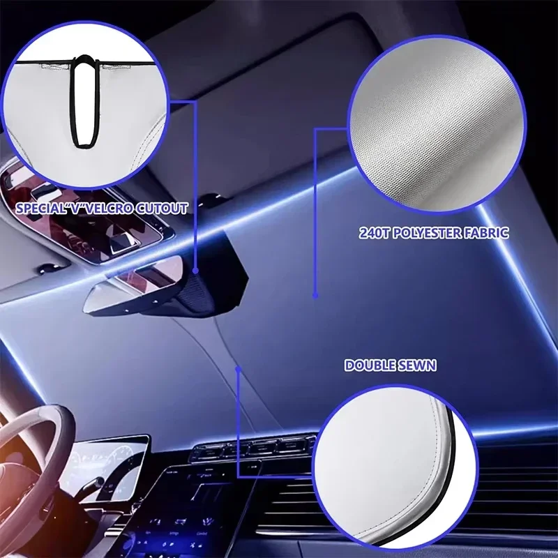 Car Windshield Sun Shade Cover - огляд і ціна Car Sunshade Windshield Umbrella Foldable
