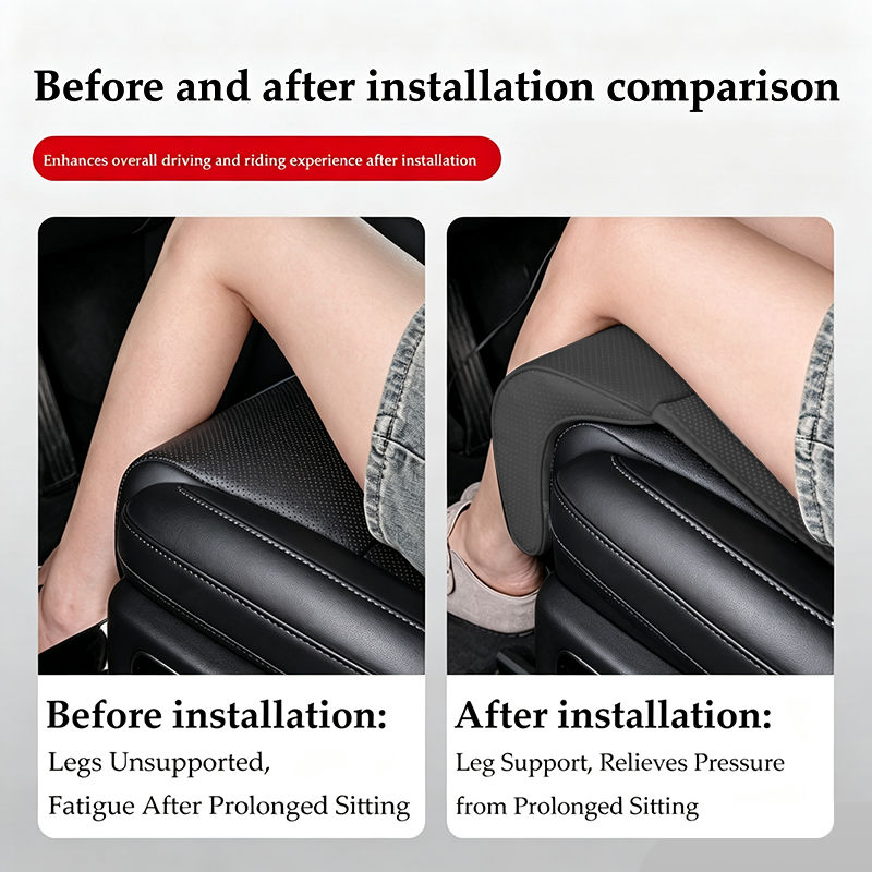 Nappa Leather Leg Support Exte - огляд і ціна Memory Foam Car Neck Pillow Lumbar Support