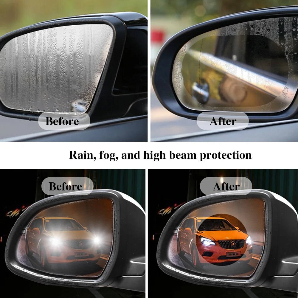 2pcs Universal Anti-Fog Anti-g - огляд і ціна Anti Glare Car Rearview Mirror Film