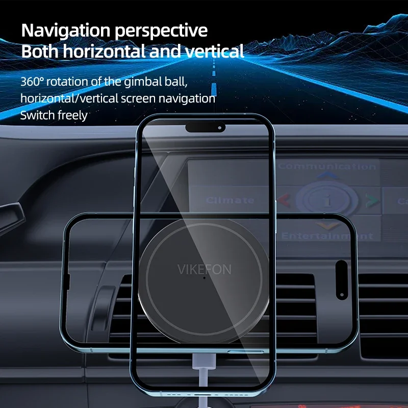 Car Air Outlet Wireless Charge - огляд і ціна Magnetic Phone Holder For Car Vent