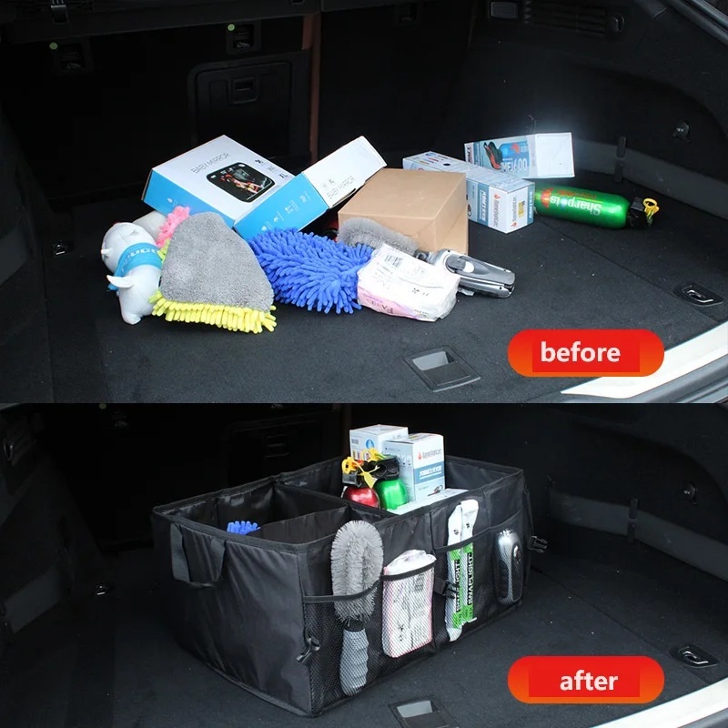 Foldable Large‑Capacity Car Tr - огляд і ціна Car Trunk Organizer Foldable Storage Box