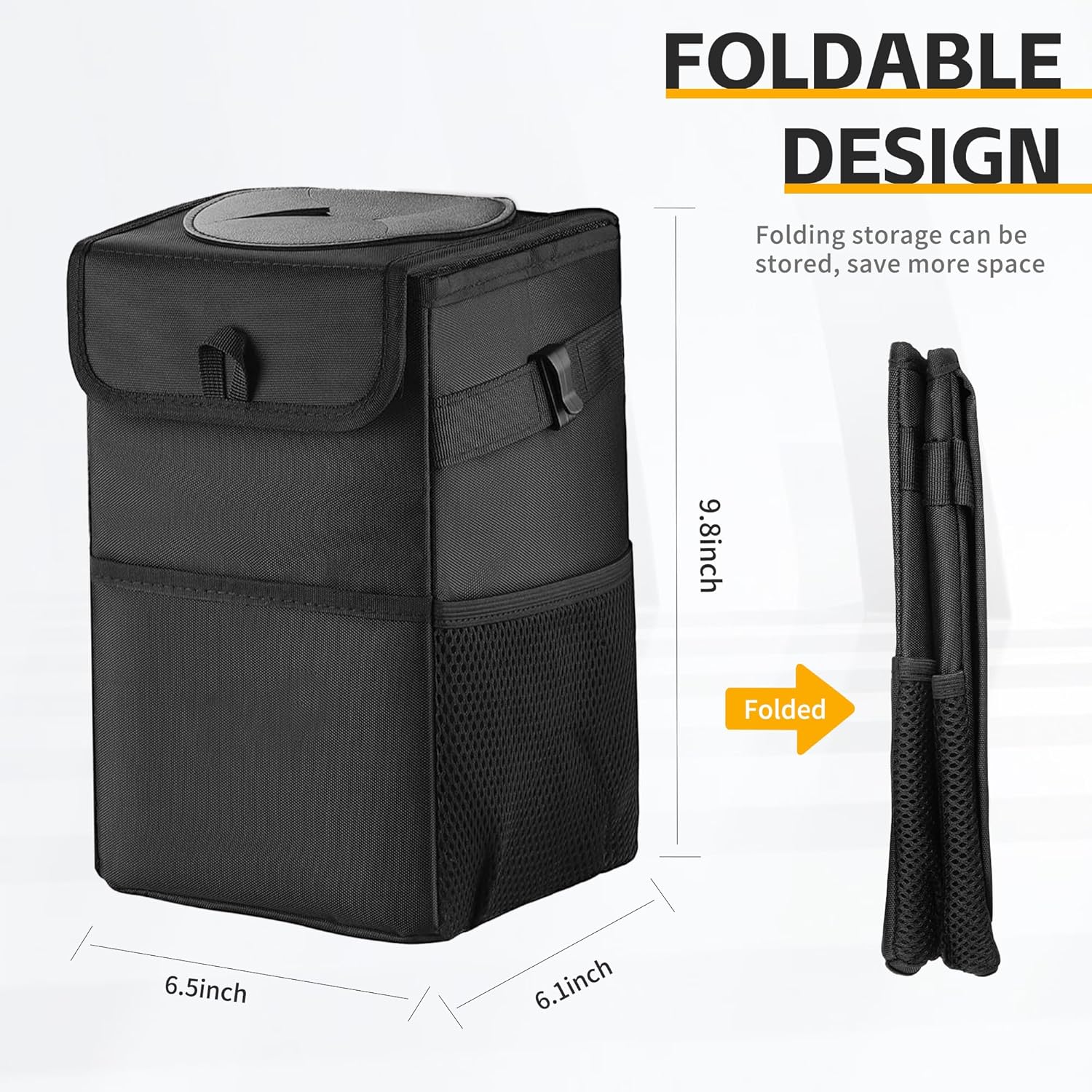 3-in-1 Car Trash Can with Lid  - огляд і ціна Waterproof Car Trash Can With Lid