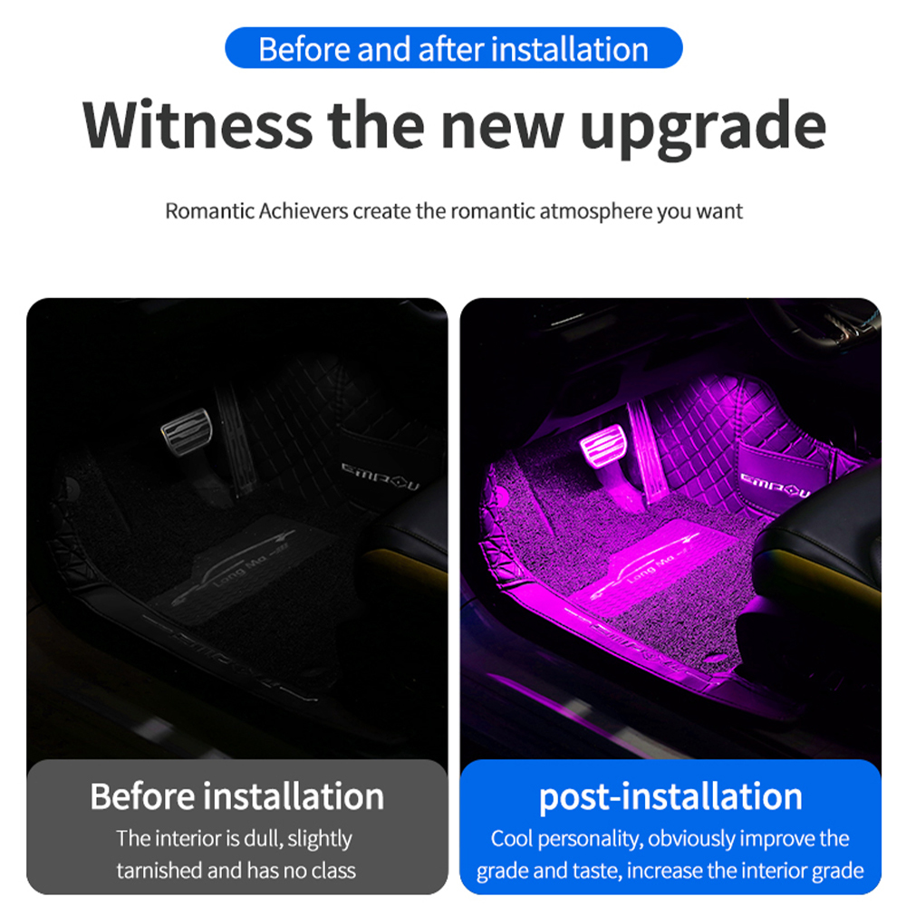 Car Environment Decorative Lig - огляд і ціна Led Ambient Interior Car Lights App Control
