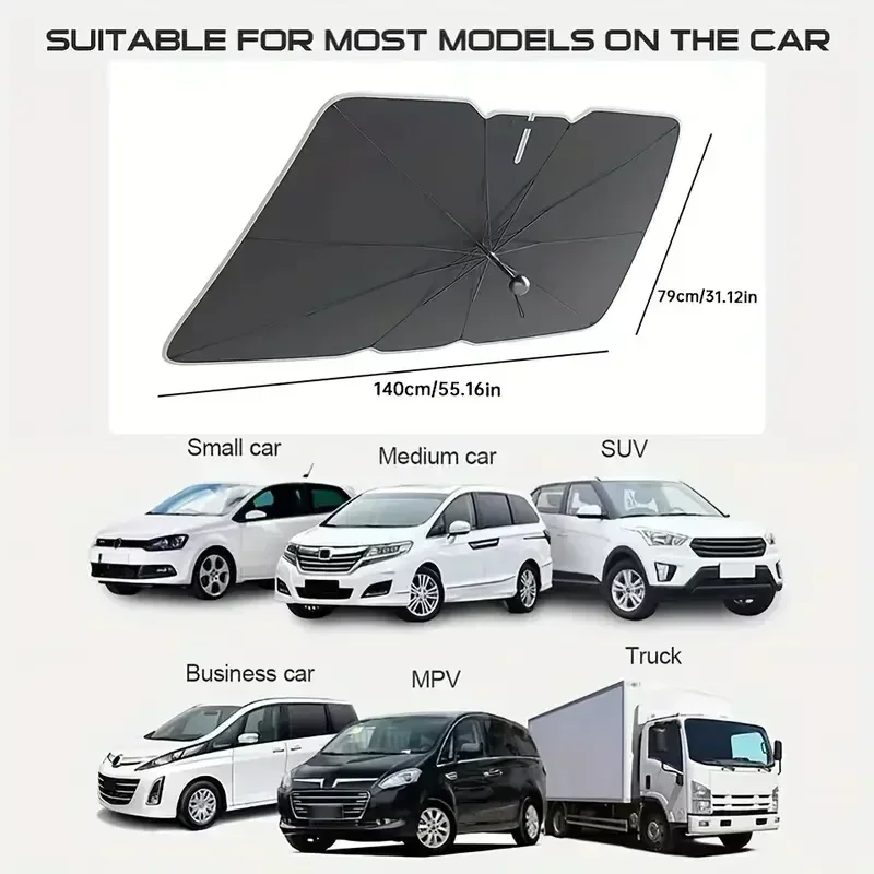 Car Windshield Sunshade Umbrel - огляд і ціна Car Sunshade Windshield Umbrella Foldable