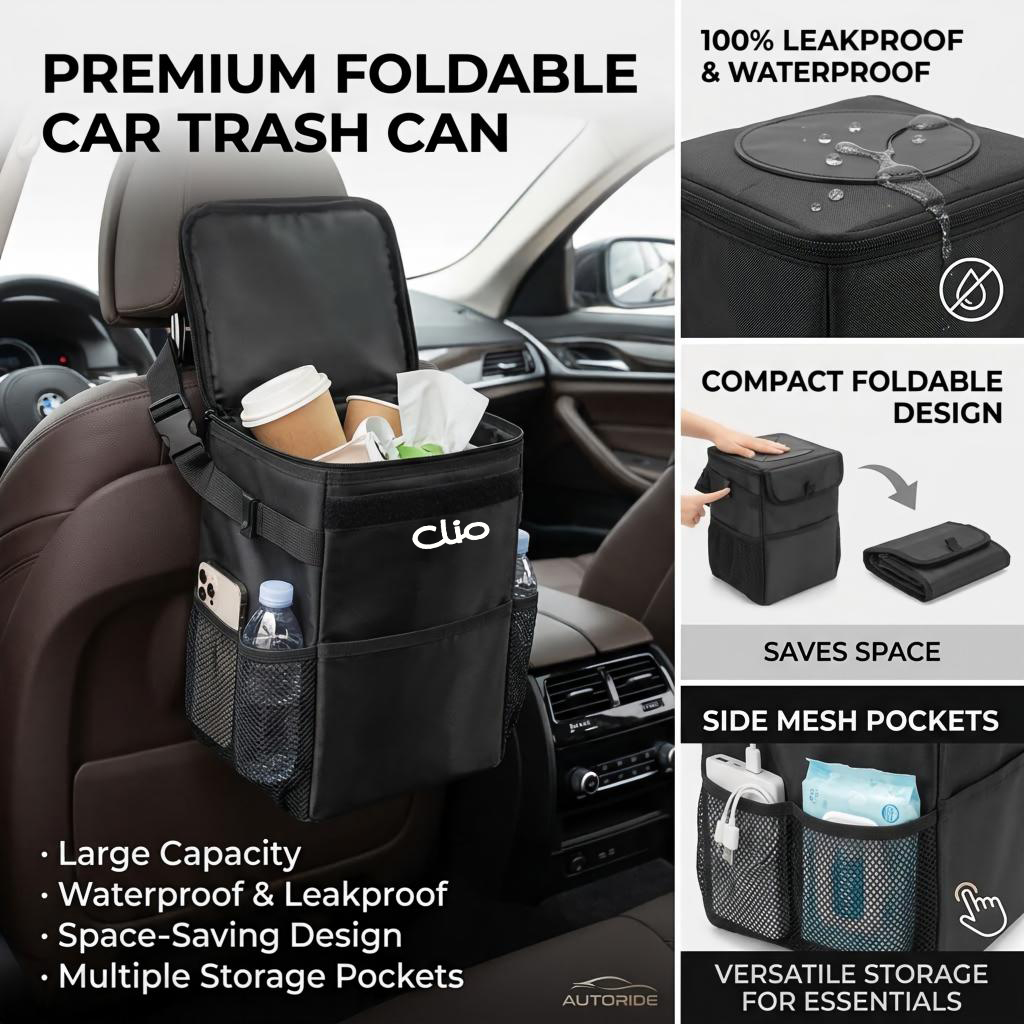 Waterproof car trash can stora - огляд і ціна Waterproof Car Trash Can With Lid