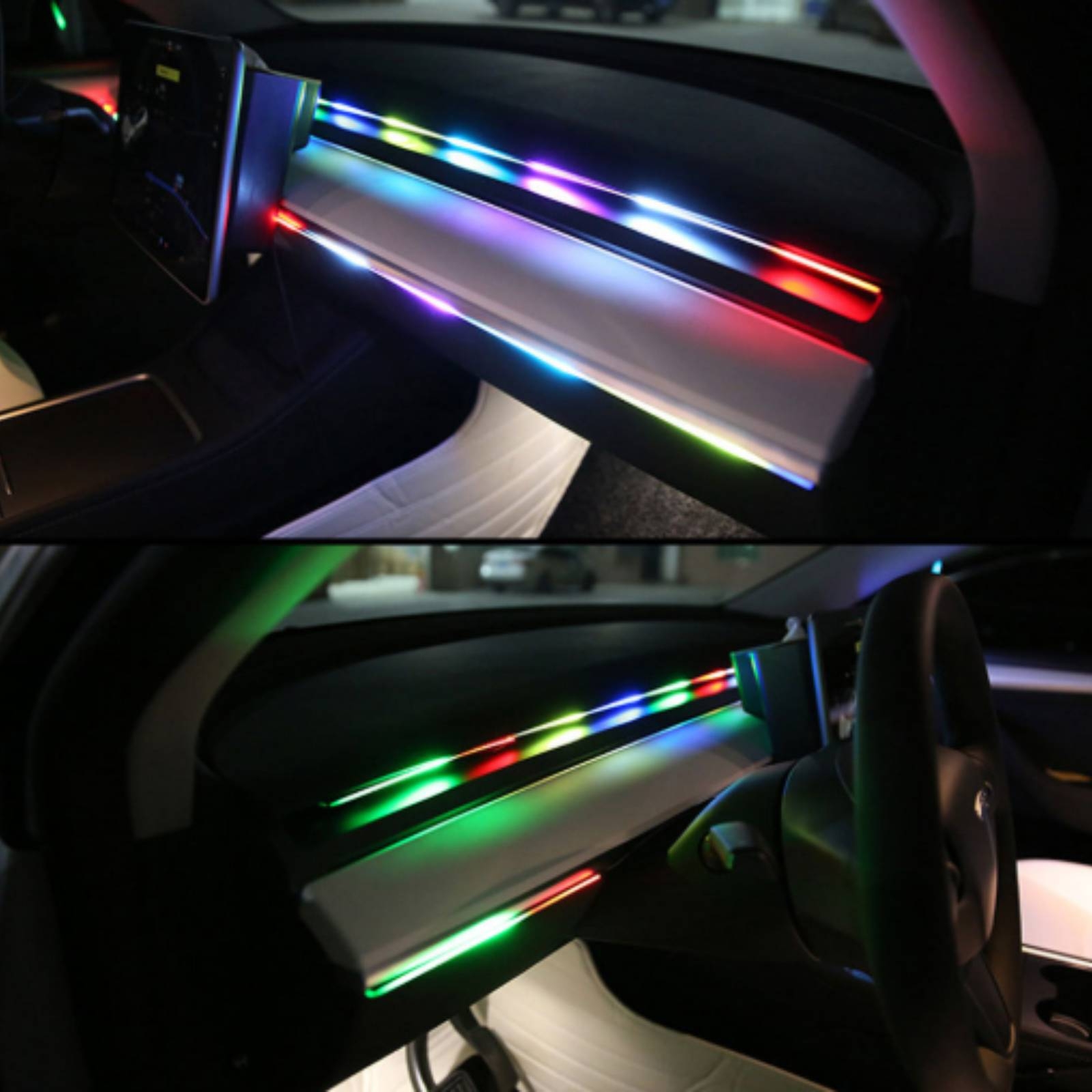 6 Pieces Acrylic Interior Car  - огляд і ціна Led Ambient Interior Car Lights App Control