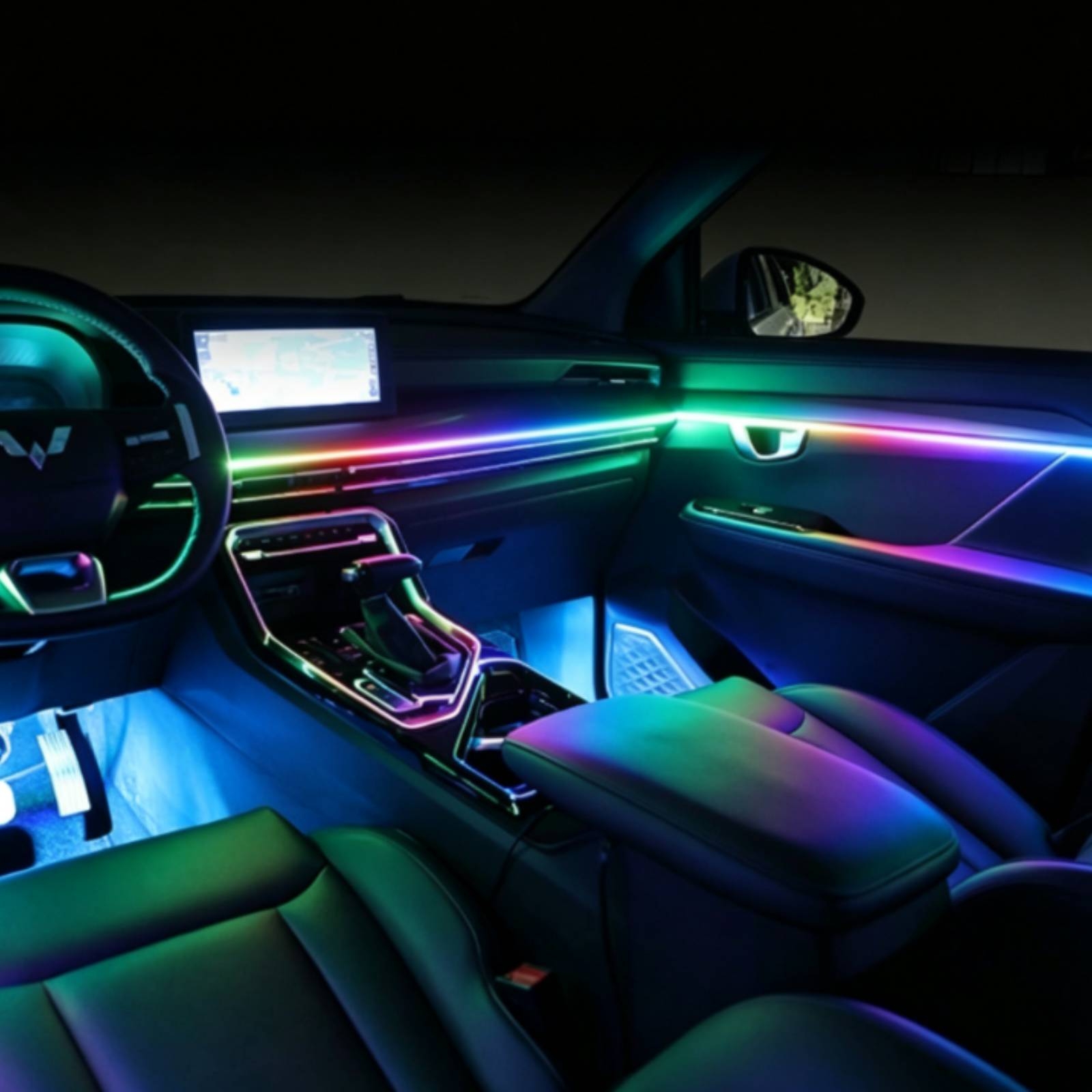 6 Pieces Acrylic Interior Car  - огляд і ціна Led Ambient Interior Car Lights App Control