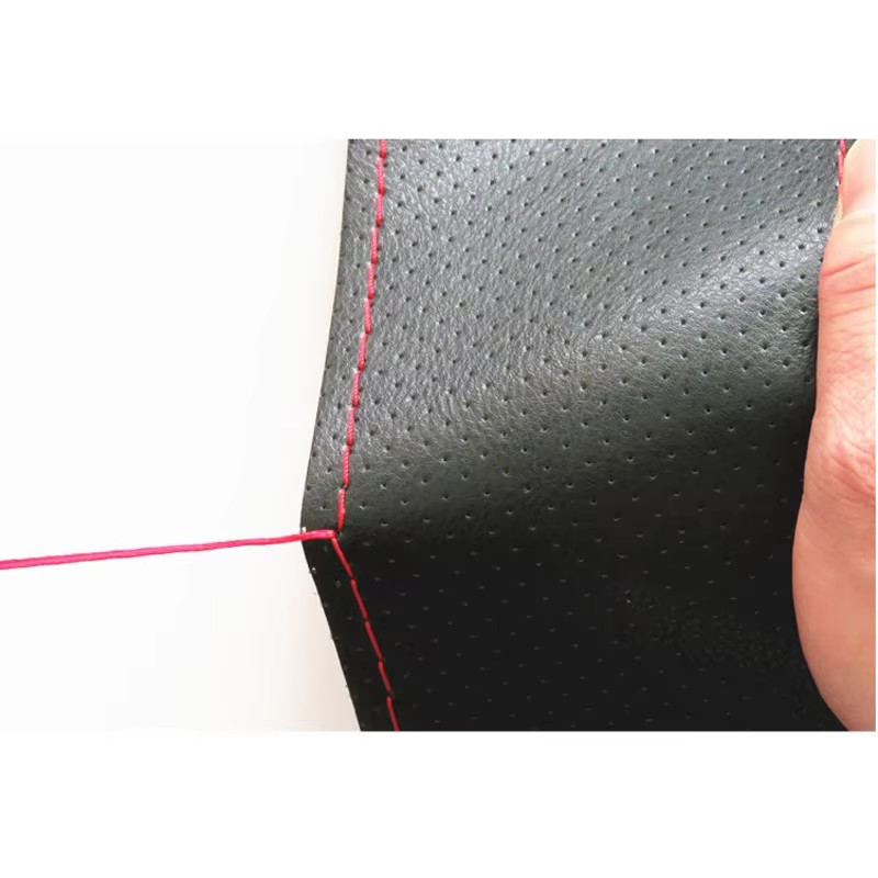New 36 38 40cm Genuine Leather - огляд і ціна Car Steering Wheel Cover Anti Slip Breathable